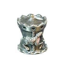 Pandora Merry-Go-Round Carousel Horse Silver Charm VGC s925 ALE 791236 Rare